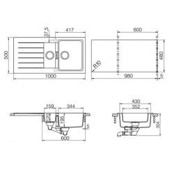 Кухонная мойка Schock Signus D-100L (серебристый)