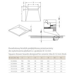 Душевой поддон Radaway RadaDrain 5CL0909A