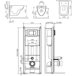 Инсталляция для туалета AM-PM Tender IS345A1739 WC