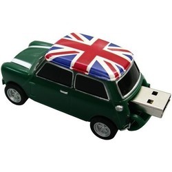 USB Flash (флешка) Uniq Car Mini Cooper Flag of Great Britain 3.0