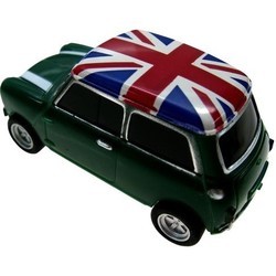 USB Flash (флешка) Uniq Car Mini Cooper Flag of Great Britain 3.0 128Gb