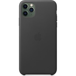 Чехол Apple Leather Case for iPhone 11 Pro Max (коричневый)