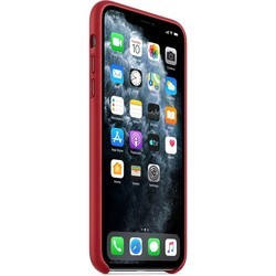 Чехол Apple Leather Case for iPhone 11 Pro Max (черный)