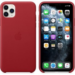 Чехол Apple Leather Case for iPhone 11 Pro Max (синий)