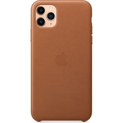 Чехол Apple Leather Case for iPhone 11 Pro Max (черный)