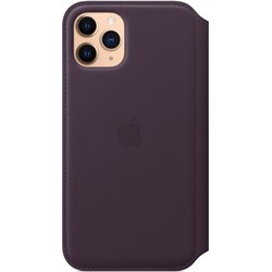 Чехол Apple Leather Folio for iPhone 11 Pro (черный)