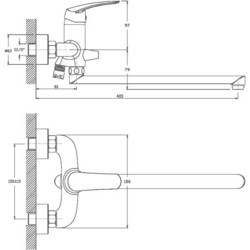 Смеситель Orange Alfi M18-211cr