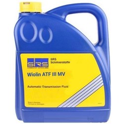 Трансмиссионное масло SRS Wiolin ATF III MV 5L