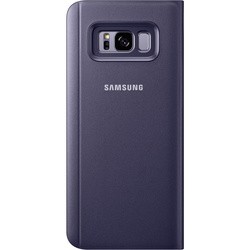 Чехол Samsung Clear View Standing Cover for Galaxy S8 Plus (серебристый)