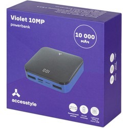 Powerbank аккумулятор AccesStyle Violet 10MP (фиолетовый)