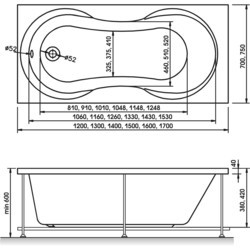 Ванна Relisan Lada 120x70