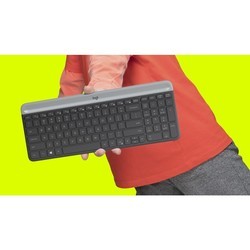 Клавиатура Logitech MK470 Slim Wireless Keyboard and Mouse Combo (черный)