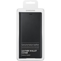 Чехол Samsung Leather Wallet Cover for Galaxy Note9 (черный)