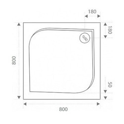 Душевой поддон Good Door Quadro 90x90