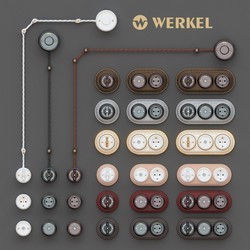 Выключатель Werkel Retro WL18-01-05 Brown