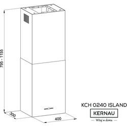 Вытяжка Kernau KCH 0240 B Island