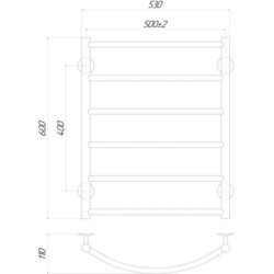 Полотенцесушитель Q-tap Classic 500x600 LE