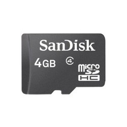 Карты памяти SanDisk microSDHC Class 4 4Gb