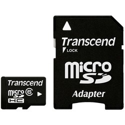 Карты памяти Transcend microSDHC Class 6 8Gb
