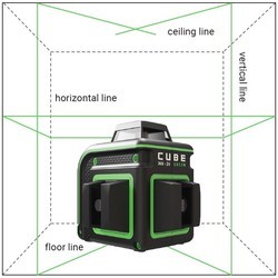 Нивелир / уровень / дальномер ADA CUBE 360-2V GREEN PROFESSIONAL EDITION