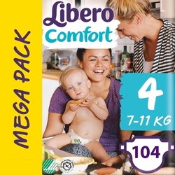 Подгузники Libero Comfort 4 / 104 pcs
