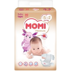 Подгузники Momi Premium Diapers S / 80 pcs