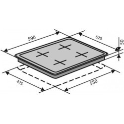 Варочная поверхность VENTOLUX HSF 640 L3 C WH