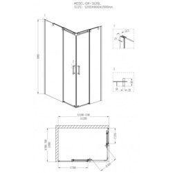 Душевая кабина Grossman Galaxy GR-3120L