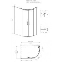 Душевая кабина Grossman Galaxy GR-4120L