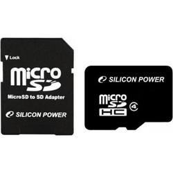 Карта памяти Silicon Power microSDHC Class 4