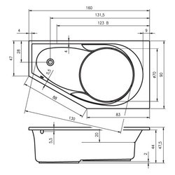 Ванна RIHO Yukon 160x90