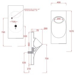 Писсуар ArtCeram Up OSO002