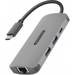 Картридер/USB-хаб Sitecom USB-C to Gigabit LAN Adapter CN-378