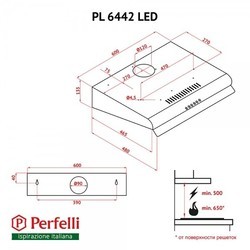 Вытяжка Perfelli PL 6442 BL LED