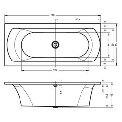 Ванна RIHO Lima 170x75