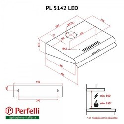 Вытяжка Perfelli PL 5142 W LED