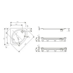 Душевой поддон Ravak Modus 90 LA A627701210