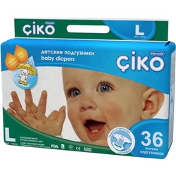 Подгузники Ciko Diapers L / 36 pcs