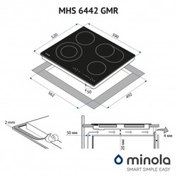 Варочная поверхность Minola MHS 6442 GMR