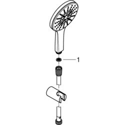 Душевая система Grohe Rainshower SmartActive 130 26581 (белый)