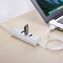 Картридер/USB-хаб ANKER Aluminum 3-Port USB 3.0 with Ethernet Hub
