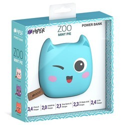 Powerbank аккумулятор Hiper Zoo 8000 (розовый)