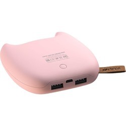 Powerbank аккумулятор Hiper Zoo 8000 (розовый)
