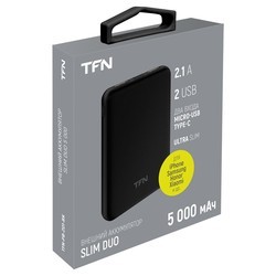 Powerbank аккумулятор TFN Slim Duo 5000 (черный)