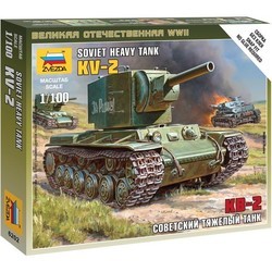 Сборная модель Zvezda Soviet Heavy Tank KV-2 (1:100)