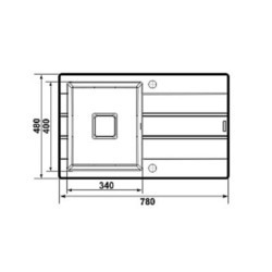 Кухонная мойка Pyramis Arkadia 78x48 1B 1D