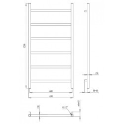 Полотенцесушитель Paladii Dolce 630x1200