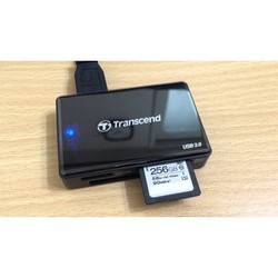 Картридер/USB-хаб Transcend TS-RDF8 (белый)
