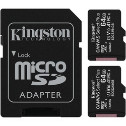 Карта памяти Kingston microSDHC Canvas Select Plus 2 Pack 64Gb