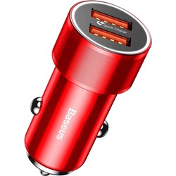 Зарядное устройство BASEUS Small Screw Dual-USB Quick Charge Car Charger